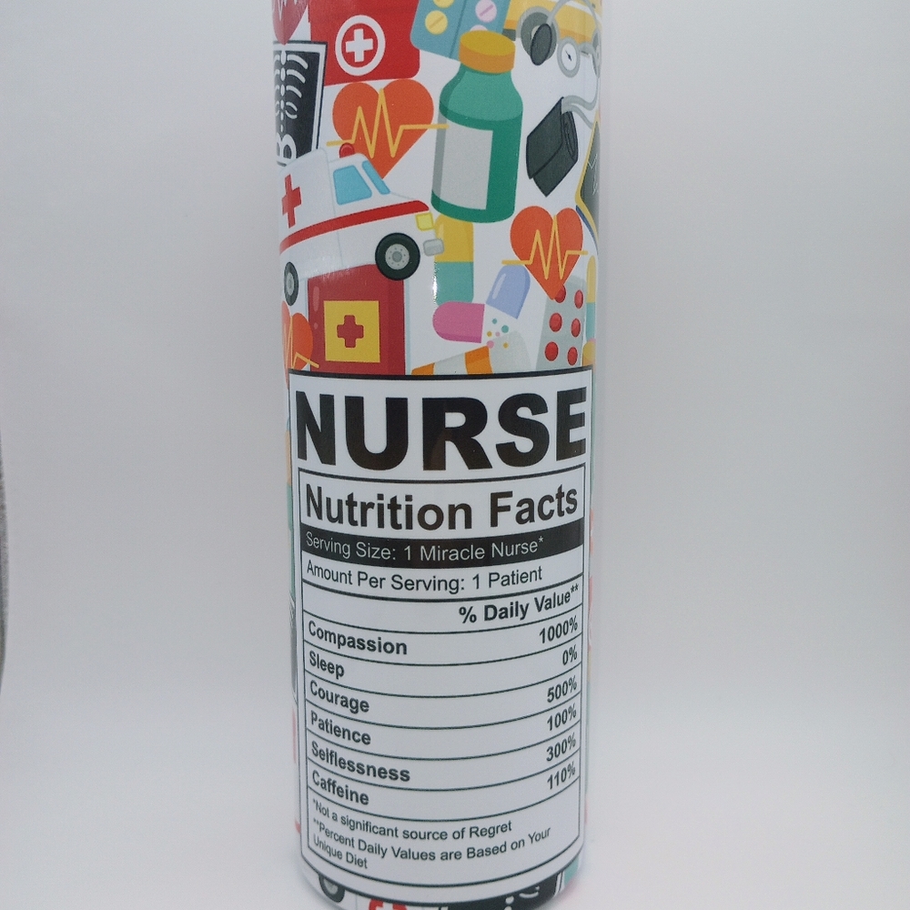 Nurse Nutrition Facts Tumbler